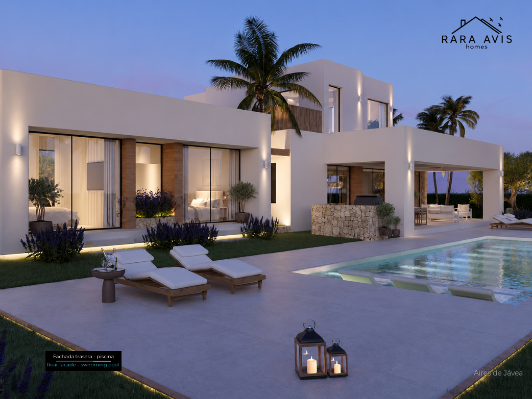 Villa Ukiyo Fachada Trasera Piscina